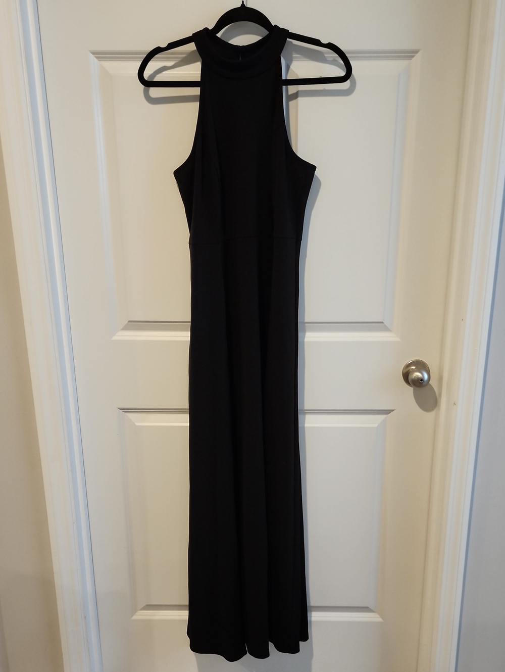 Classic Black Halter Maxi Dress Sx XL